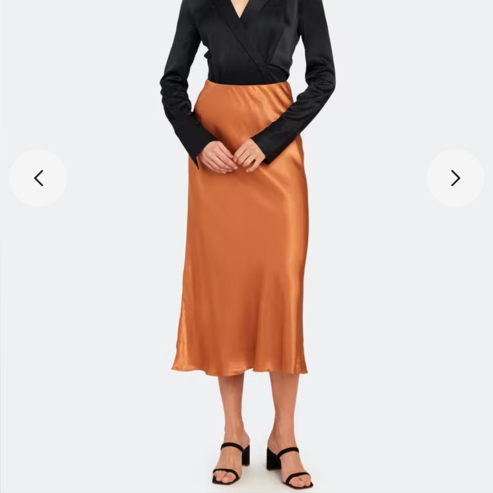 BEC & BRIDGE Lana midi skirt sz 10 in caramel - Picture 2 of 14